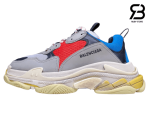 giày balenciaga triple s xám xanh siêu cấp