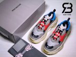 giày balenciaga triple s blue red replica 1:1 siêu cấp