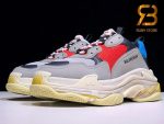 giày balenciaga triple s blue red replica 1:1 siêu cấp
