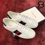 Giày Gucci Ace Leather Sneaker White Blue Siêu Cấp
