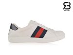 Giày Gucci Ace Leather Sneaker White Blue Siêu Cấp