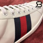 Giày Gucci Ace Leather Sneaker White Blue Siêu Cấp