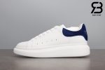 giày alexander mcqueen gót xanh navy nhung siêu cấp like authentic