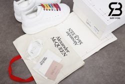 giày alexander mcqueen trắng dây multicolor siêu cấp like authentic