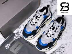 giày balenciaga triple s black blue replica 1:1 siêu cấp