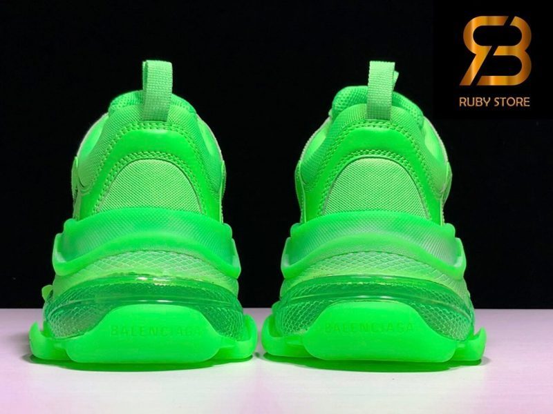 giày balenciaga triple s clear sole green replica 1:1 siêu cấp