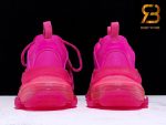 giày balenciaga triple s clear sole hồng siêu cấp
