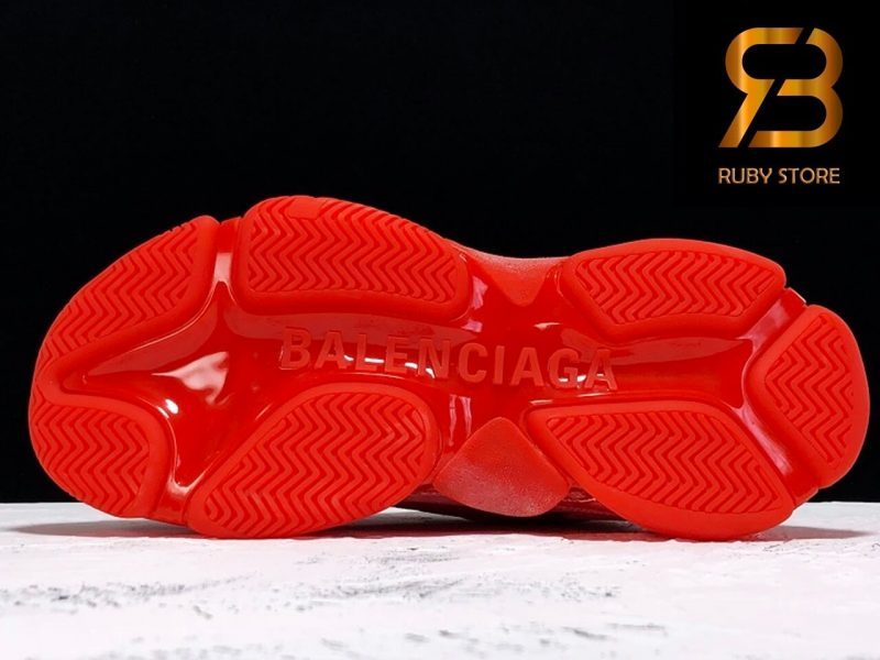 giày balenciaga triple s clear sole red replica 1:1 siêu cấp