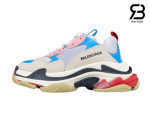 Giày Balenciaga Triple S Xanh Hồng Đỏ Siêu Cấp