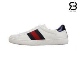 giày gucci ace leather sneaker white blue siêu cấp like authentic ở hcm