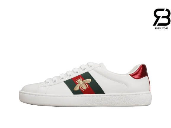 giày gucci ong "white bee" siêu cấp like authentic