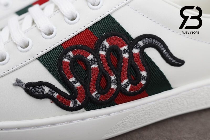 giày gucci rắn "white snake" siêu cấp like authentic ở hcm