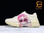 giày gucci rhyton sneaker with mystic cat white pink siêu cấp ở hồ chí minh