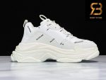 giày balenciaga triple s white allover logo siêu cấp