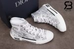 giày dior b23 high top canvas with daniel arsham motif siêu cấp