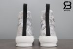 giày dior b23 high top canvas with daniel arsham motif siêu cấp
