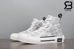 giày dior b23 high top canvas with daniel arsham motif siêu cấp