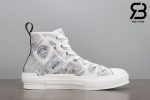 giày dior b23 high top canvas with daniel arsham motif siêu cấp