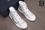 giày dior b23 high top canvas with daniel arsham motif siêu cấp