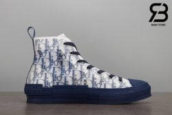 giày dior b23 high top oblique canvas blue siêu cấp