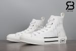giày dior b23 hight top oblique canvas white siêu cấp