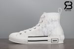 giày dior b23 hight top oblique canvas white siêu cấp