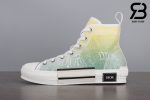 giày dior b23 high top oblique canvas yellow green siêu cấp
