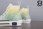 giày dior b23 high top oblique canvas yellow green siêu cấp