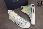 giày dior b23 high top oblique canvas yellow green siêu cấp