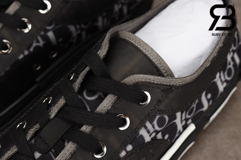 giày dior b23 low top oblique canvas black siêu cấp