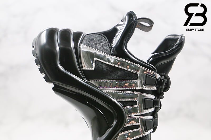 giày lv archlight sneaker black silver siêu cấp