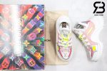 giày lv archlight sneaker pink yellow siêu cấp