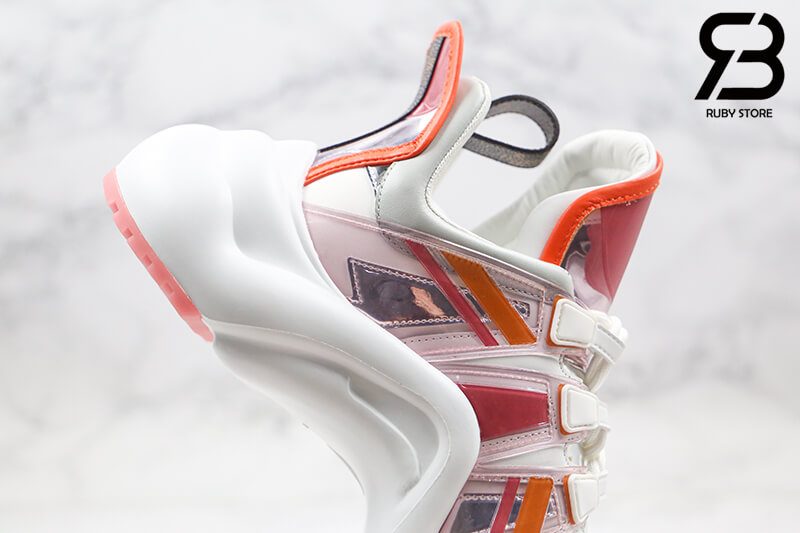 giày lv archlight sneaker rose orange siêu cấp