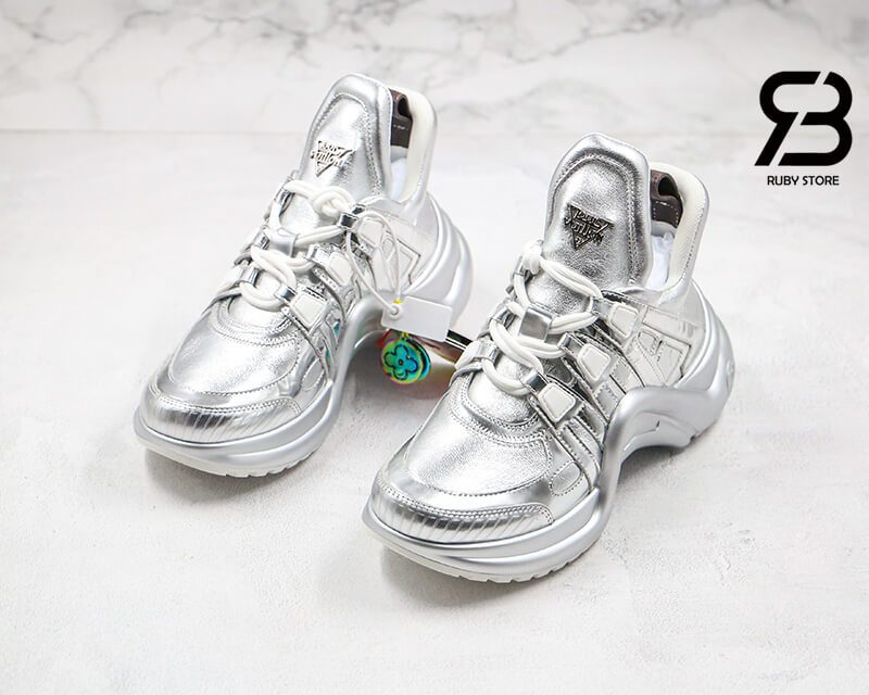 giày lv archlight sneaker silver siêu cấp