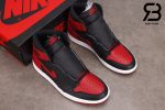 giày nike air jordan 1 high og retro black varsity red siêu cấp