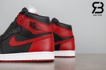 giày nike air jordan 1 high og retro black varsity red siêu cấp