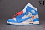 Giày Nike Air Jordan 1 Off White University Blue Siêu Cấp