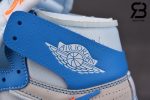 Giày Nike Air Jordan 1 Off White University Blue Siêu Cấp