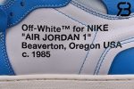 Giày Nike Air Jordan 1 Off White University Blue Siêu Cấp