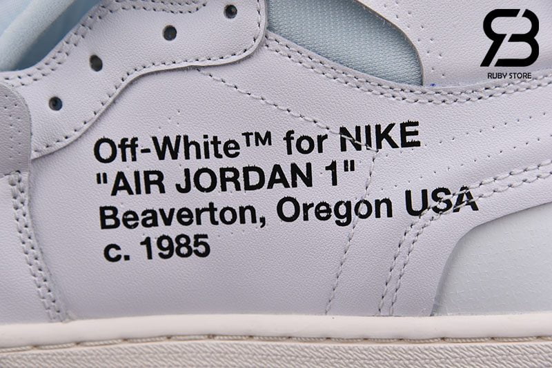 Giày Nike Air Jordan 1 Off White White Siêu Cấp