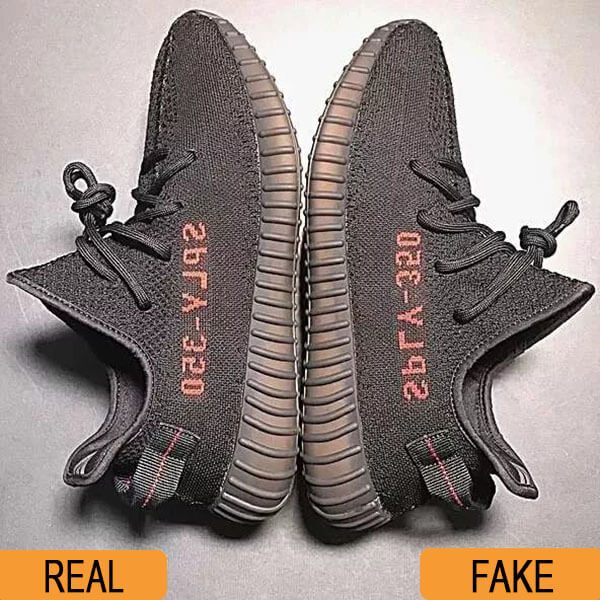 Xem xét tổng thể 2 chiếc giày Yeezy 350 real và fake
