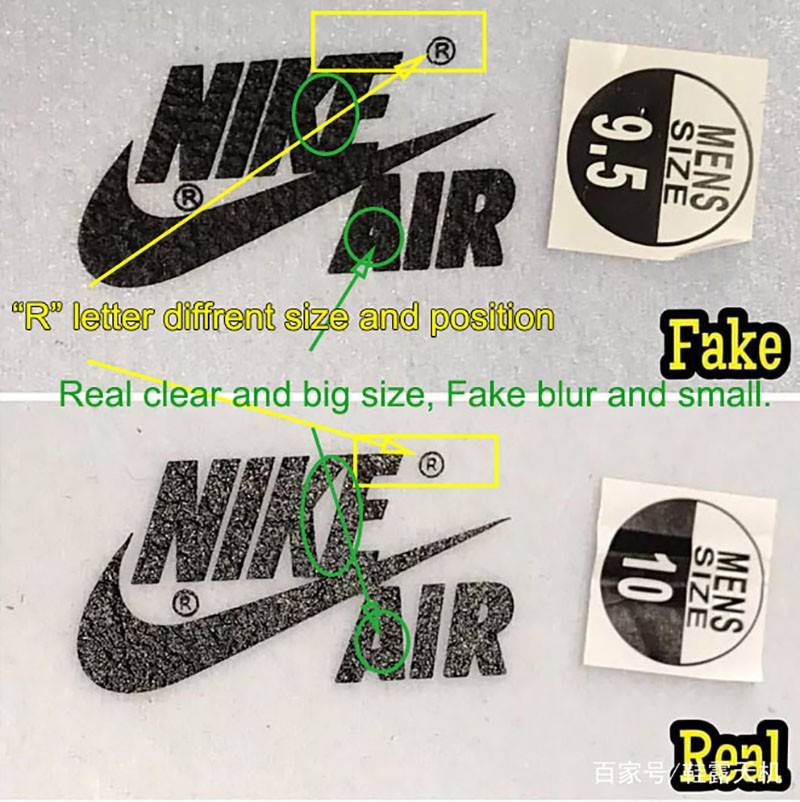 So sánh giày Jordan 1 High Bred Toe real và fake chi tiết nhất