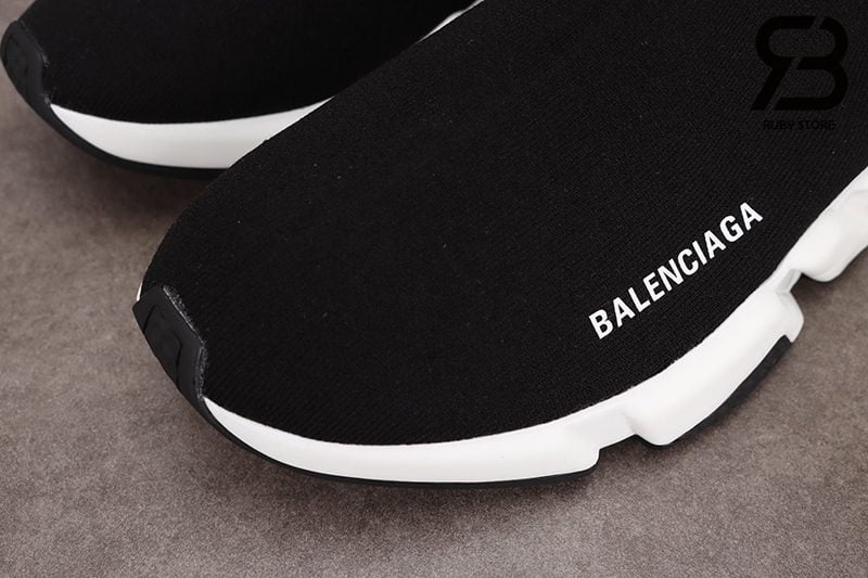 Giày Balenciaga Speed Trainer Đế Trắng Đen Siêu Cấp