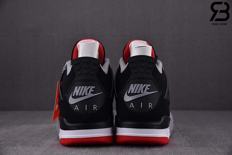 Giày Nike Air Jordan 4 Retro Bred Siêu Cấp