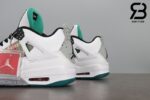 Giày Nike Air Jordan 4 Retro Lucid Green Rasta Siêu Cấp
