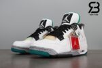 Giày Nike Air Jordan 4 Retro Lucid Green Rasta Siêu Cấp