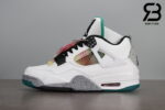 Giày Nike Air Jordan 4 Retro Lucid Green Rasta Siêu Cấp