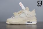 Giày Nike Air Jordan 4 Retro Off-White Sail Siêu Cấp