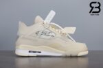Giày Nike Air Jordan 4 Retro Off-White Sail Siêu Cấp
