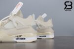 Giày Nike Air Jordan 4 Retro Off-White Sail Siêu Cấp